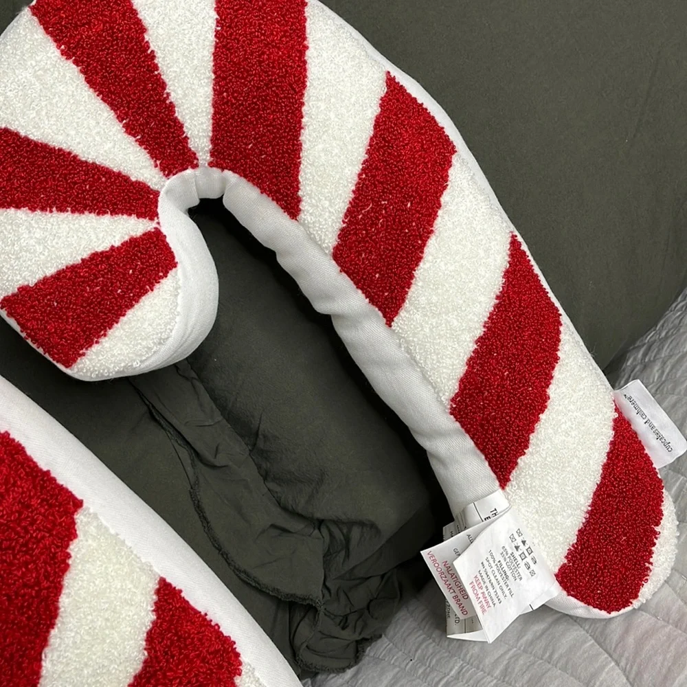 Two Candy Cane Pillows